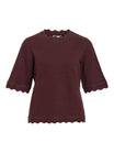 Vila T-Shirts  weinrot