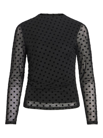 VIRIKKE Mesh-Shirt mit Stehkragen