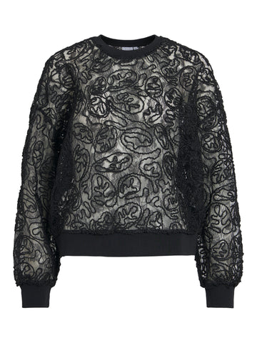 VITROFA Langarmshirt mit Spitze