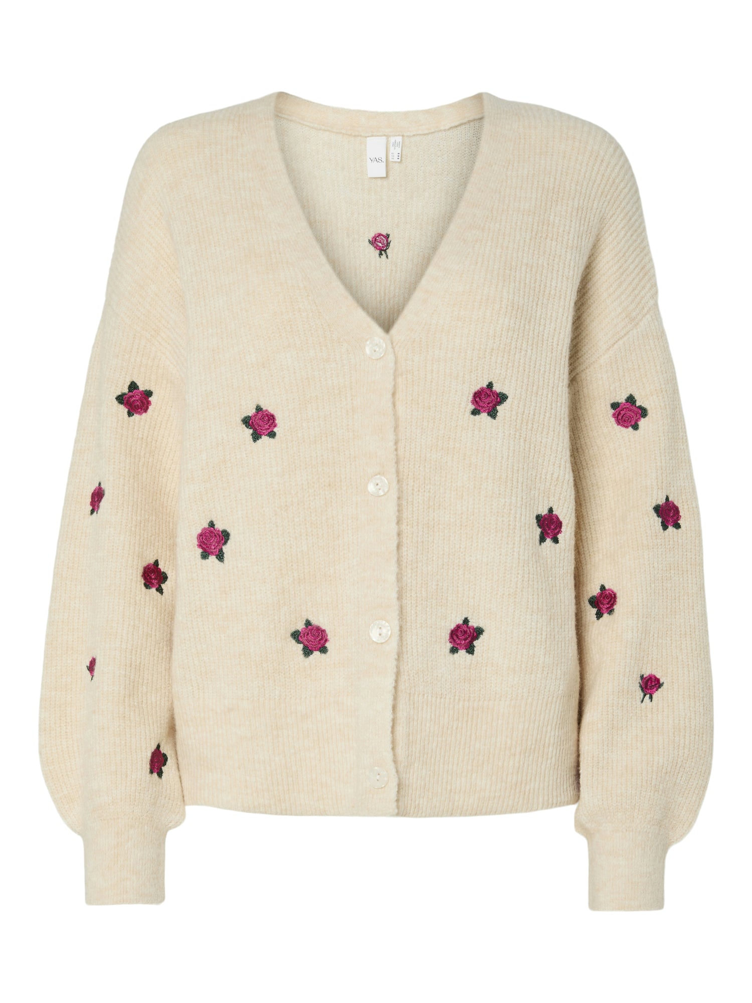 YAS Strickjacken  beige