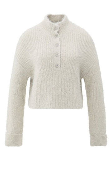 Flauschiger kurzer Pullover
