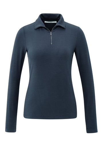 Geripptes langärmeliges Oberteil