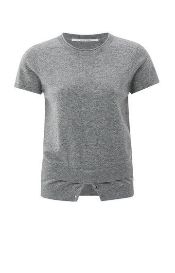 Strickoberteil mit doppeltem Saum