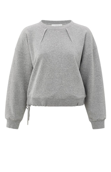 Sweatshirt mit Plisseedetails