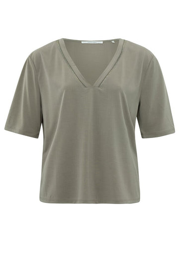 T-Shirt mit V-Ausschnitt