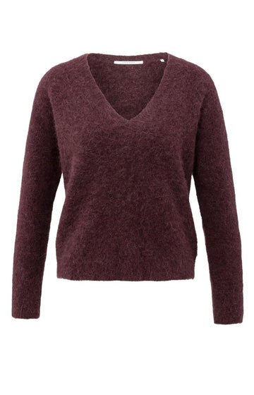 Weicher Pullover mit V-Ausschnitt