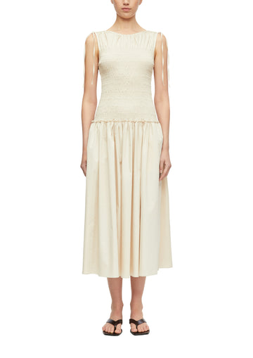 Baumwoll-Kleid in Midi Länge