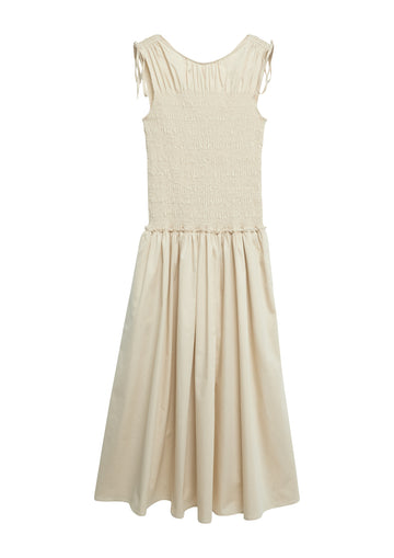Baumwoll-Kleid in Midi Länge