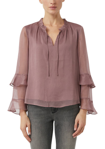 Bluse aus Crêpe-Chiffon