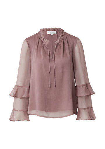 Bluse aus Crêpe-Chiffon
