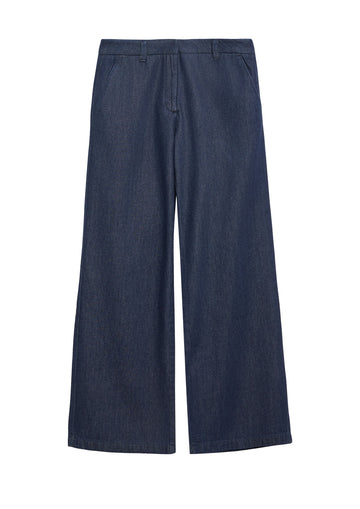 Dark Denim Jeans mit Wide Leg