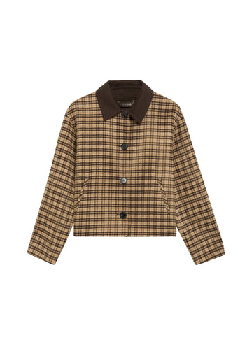 Doubleface-Jacke aus Wollmix
