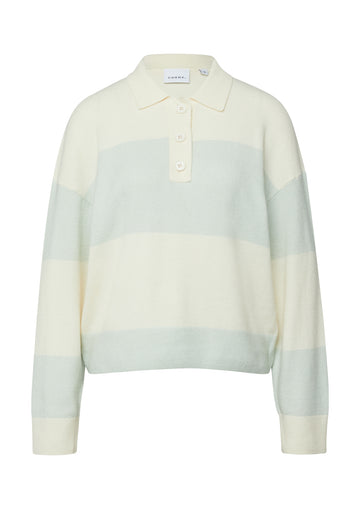 Feinstrick-Polopullover
