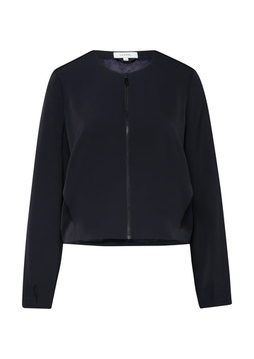Fließender Blouson mit Eingrifftaschen