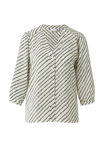 Gemusterte Chiffon-Bluse