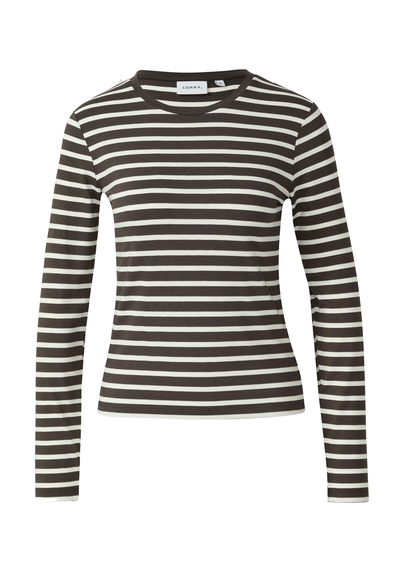 comma Langarmshirts  braun