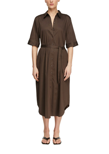 Hemdkleid aus Baumwoll-Satin
