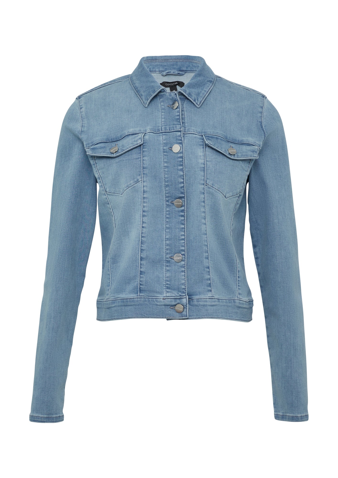 comma Jeansjacken  hellblau