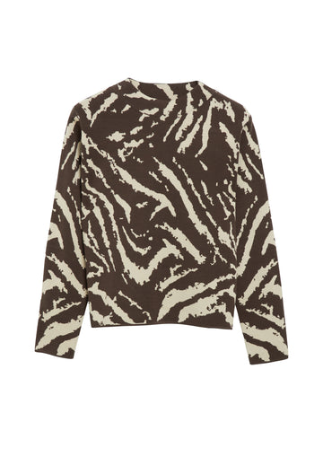 Jacquard-Pullover mit Allover-Muster