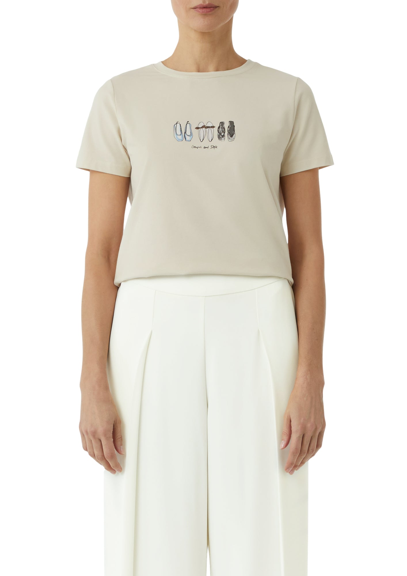 comma T-Shirts  beige