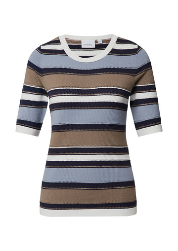 Kurzärmeliger Strickpullover