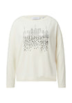comma Langarmshirts  creme