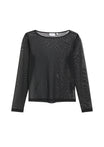 comma Langarmshirts  schwarz