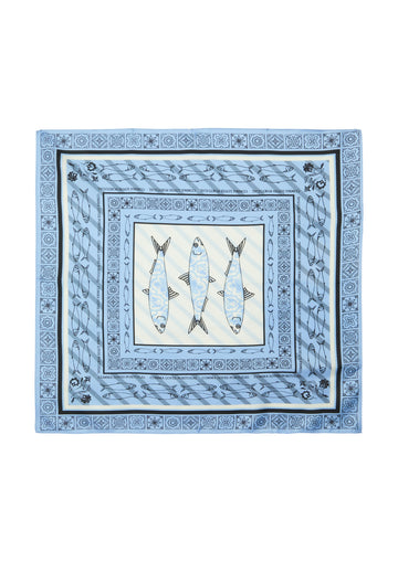 Ornamental gemusterter Seidenschal