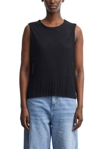Plissiertes Mesh-Top