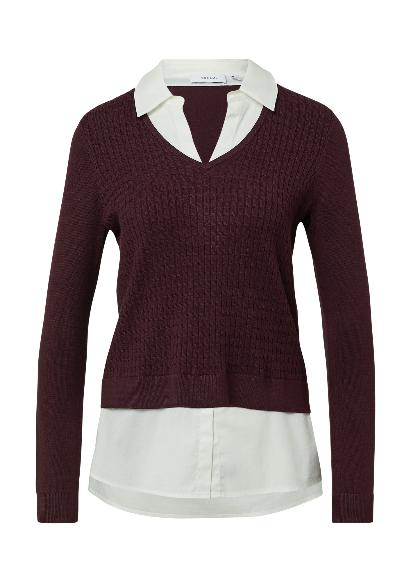 comma Pullover  rot