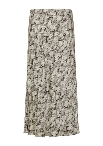 Satin-Rock mit All-over-Print