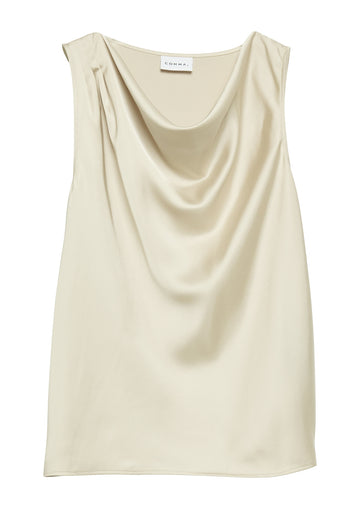 Satin-Wasserfall-Top
