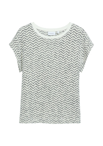 Shirt aus Strukturjersey