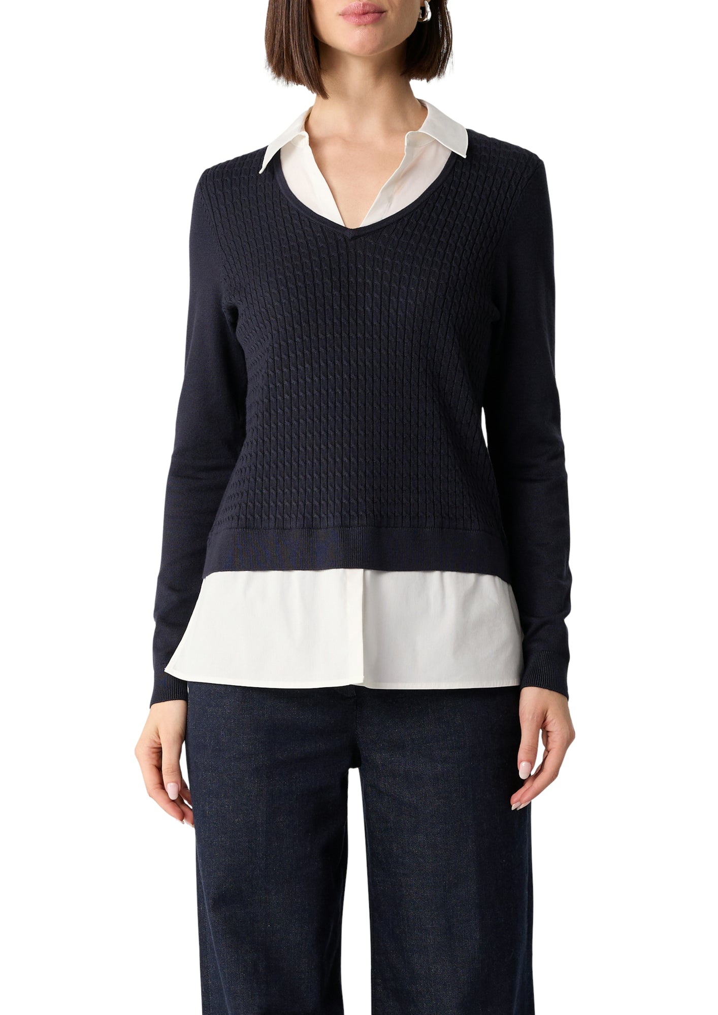 comma Pullover  blau
