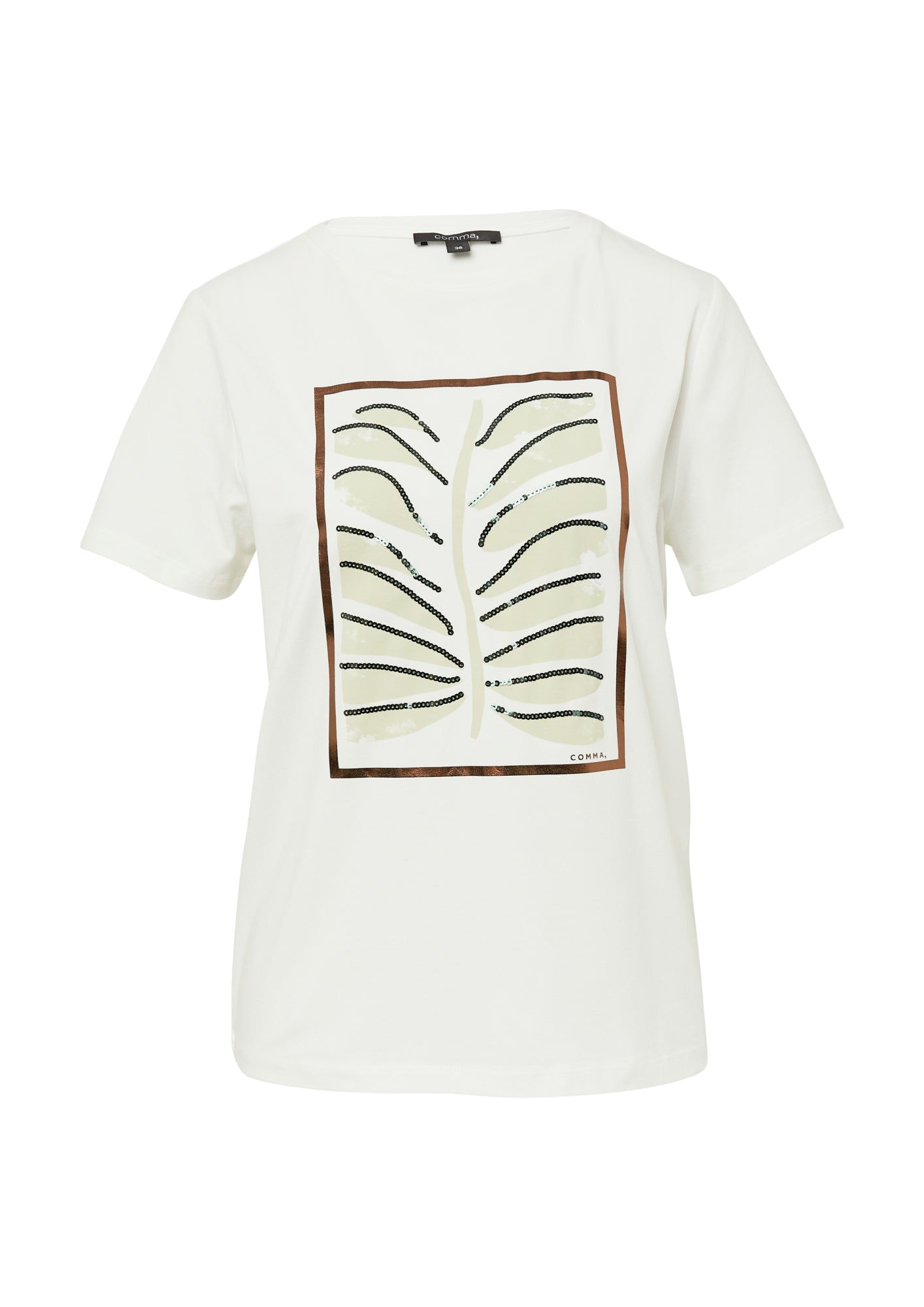 comma T-Shirts  weiß