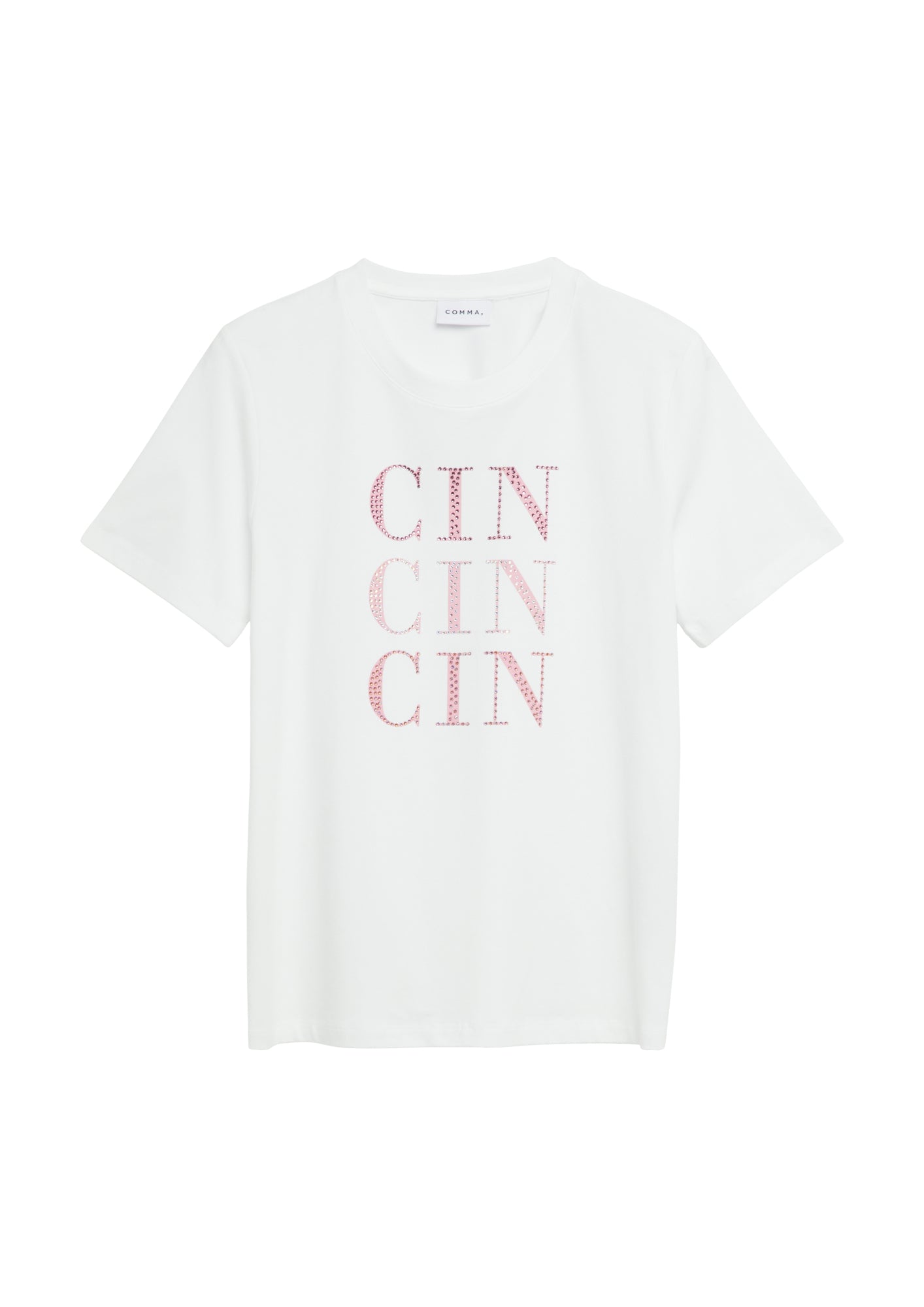 comma T-Shirts  weiß