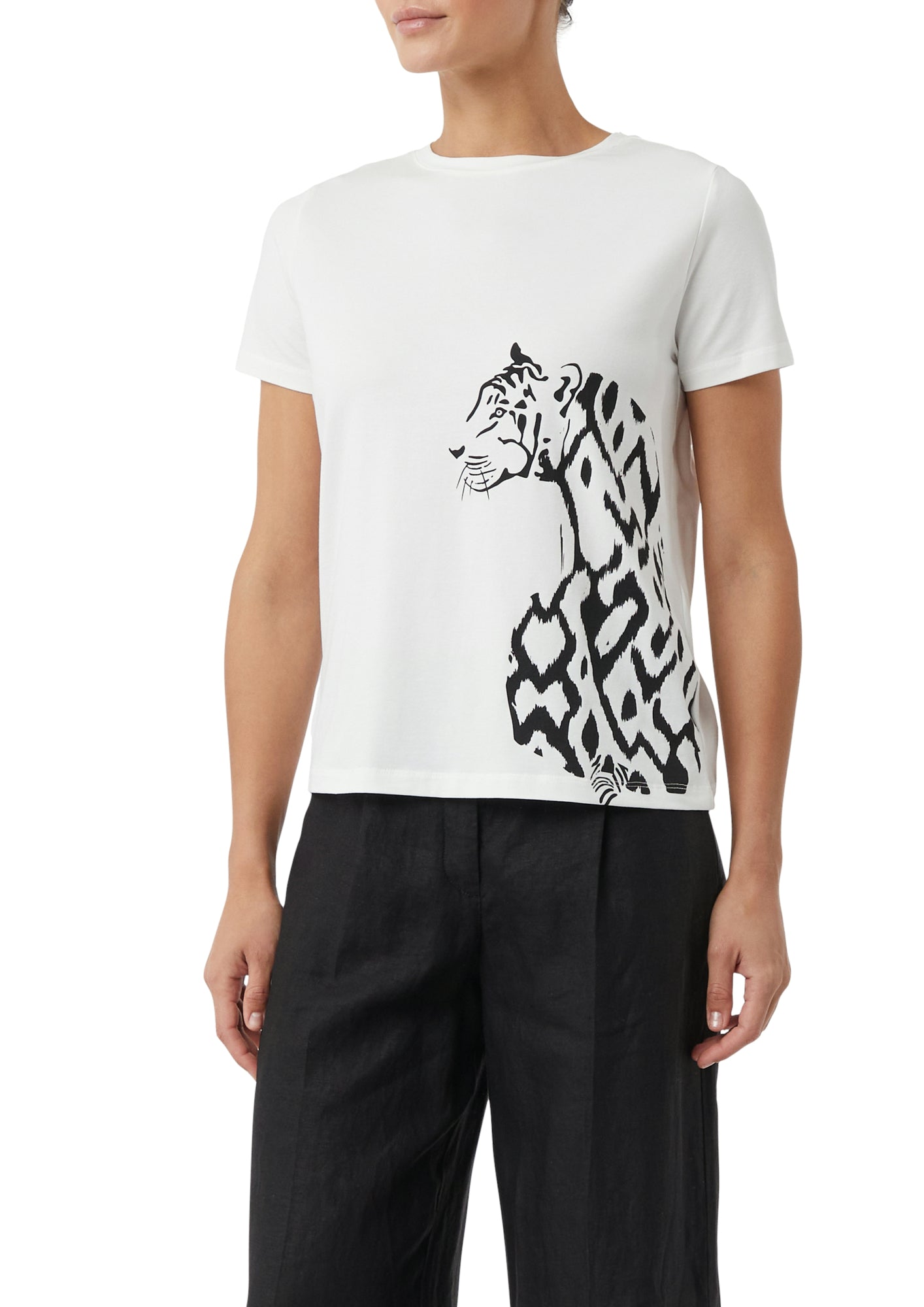 comma T-Shirts  weiß
