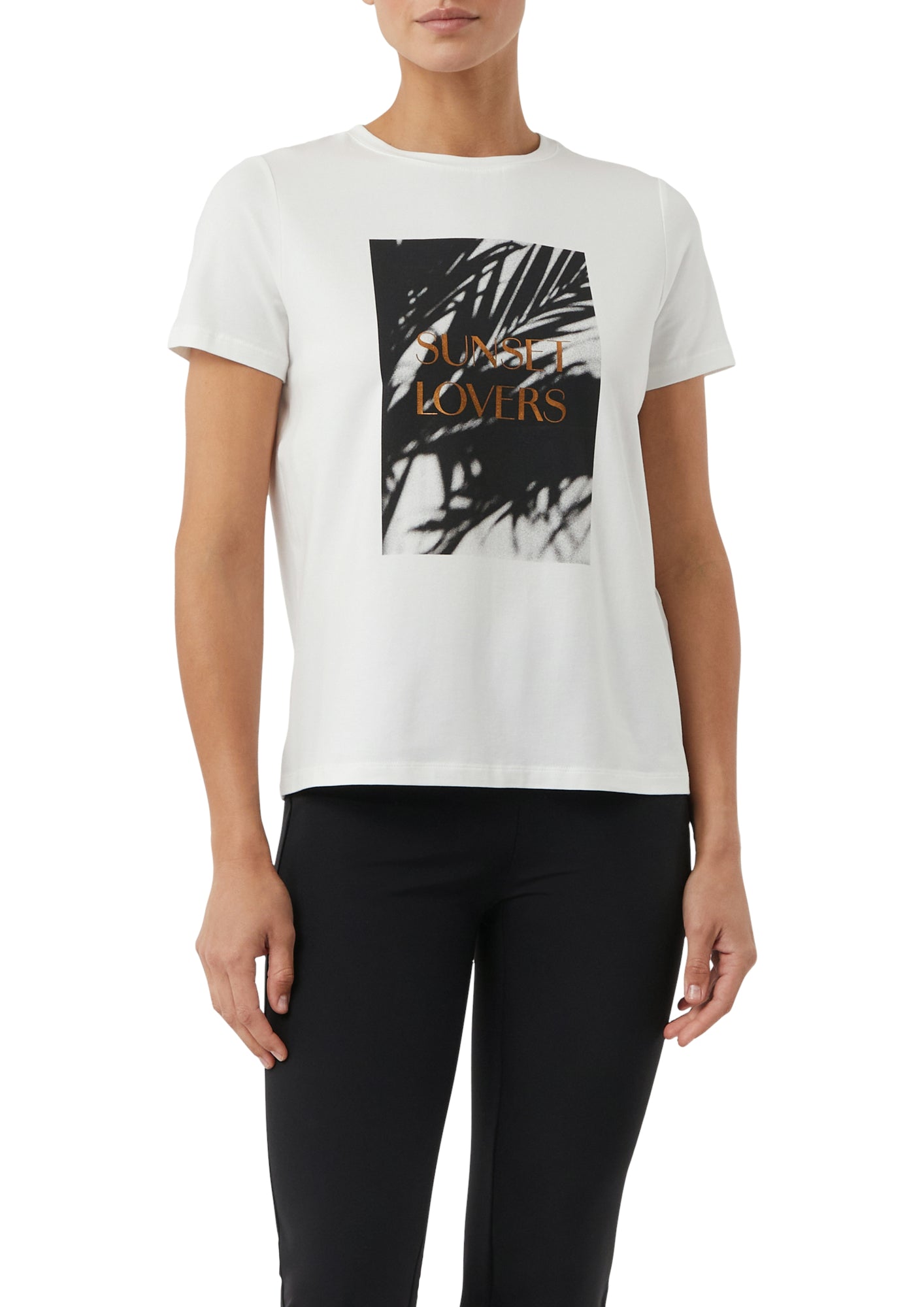 comma T-Shirts  weiß