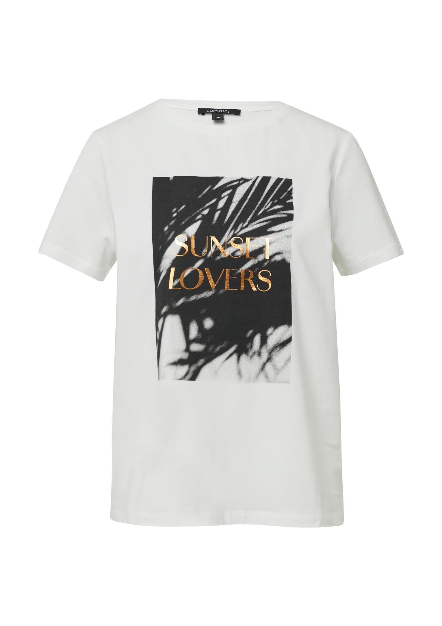 comma T-Shirts  weiß