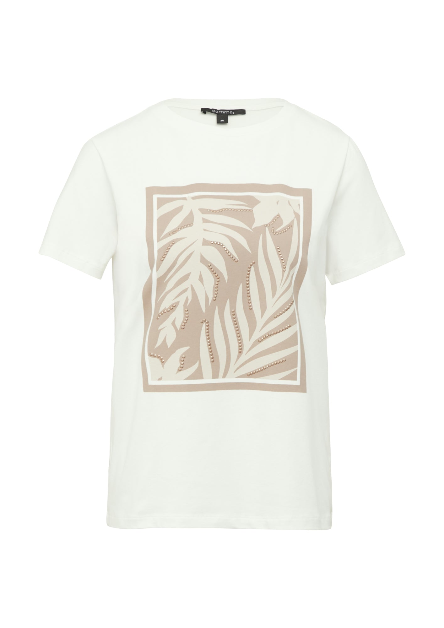 comma T-Shirts  weiß