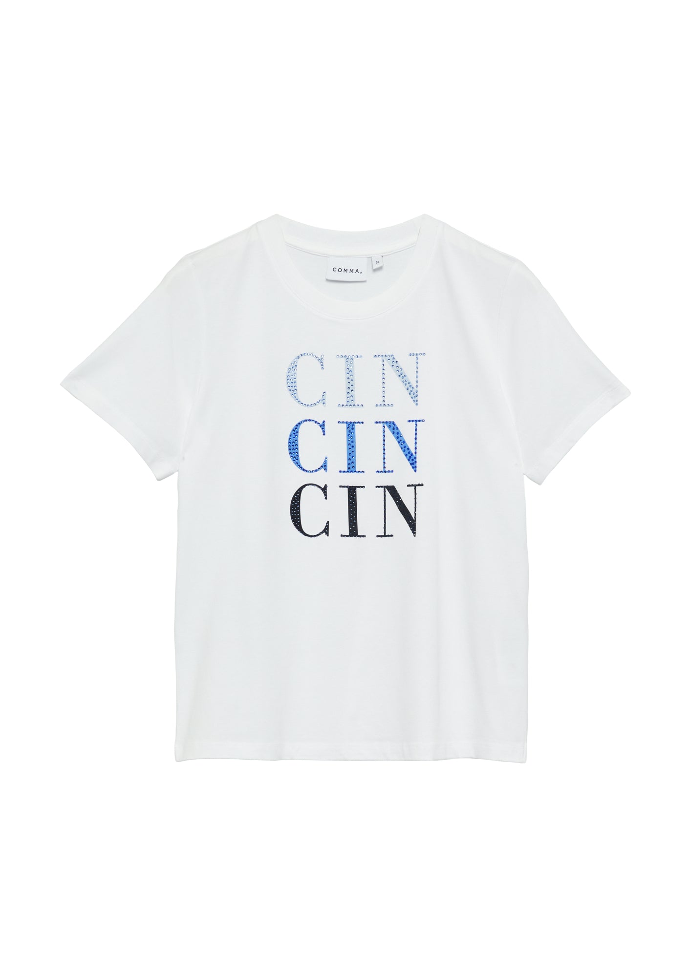 comma T-Shirts  weiß