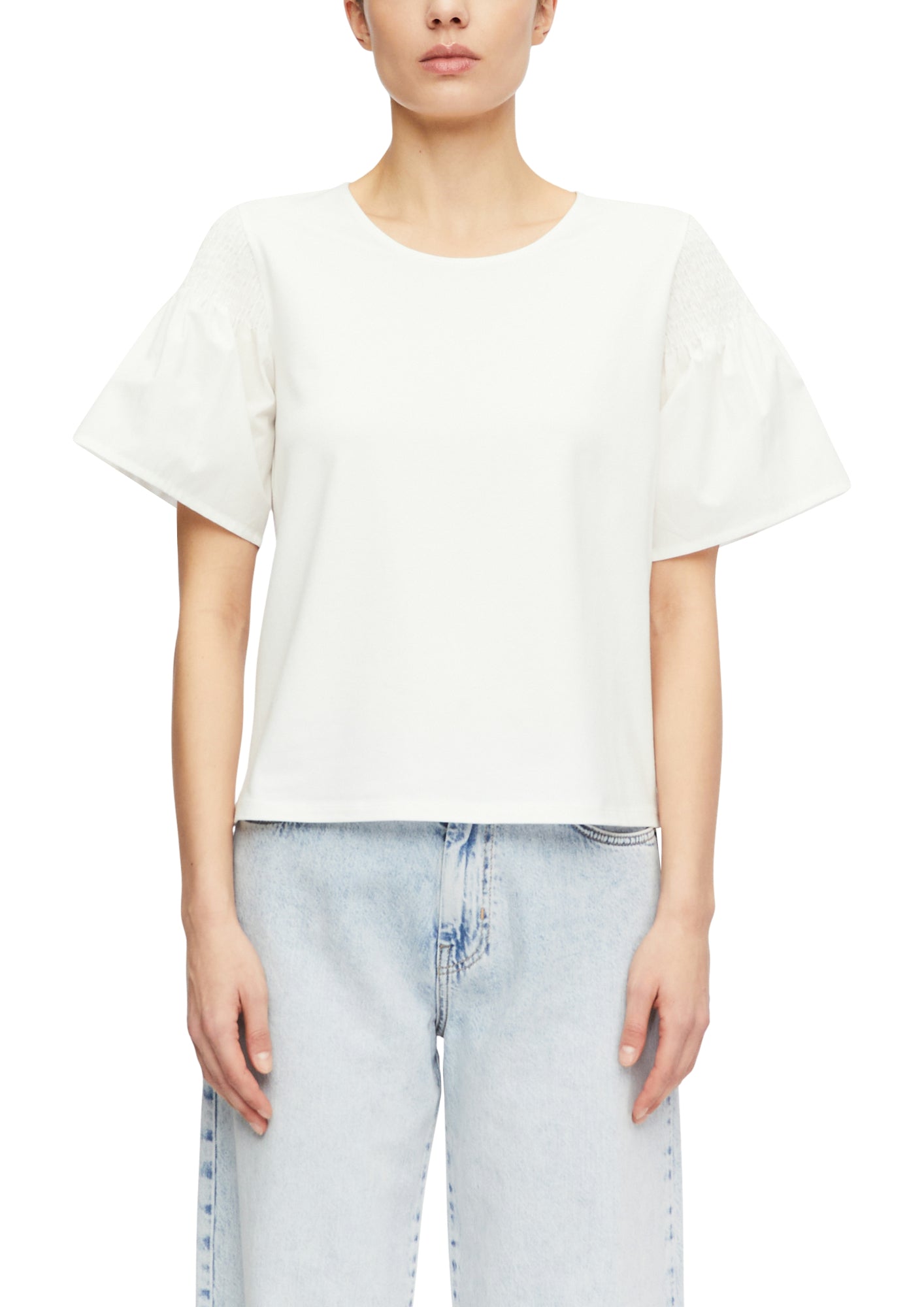 comma T-Shirts  weiß
