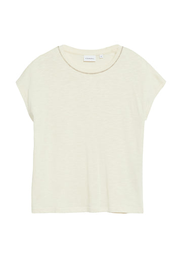 T-Shirt  in Flammgarnstruktur