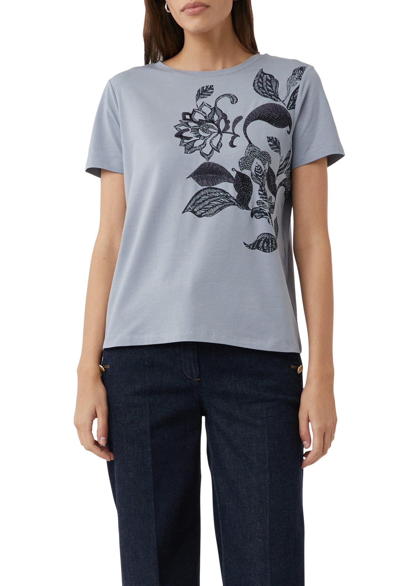 comma T-Shirts  blau