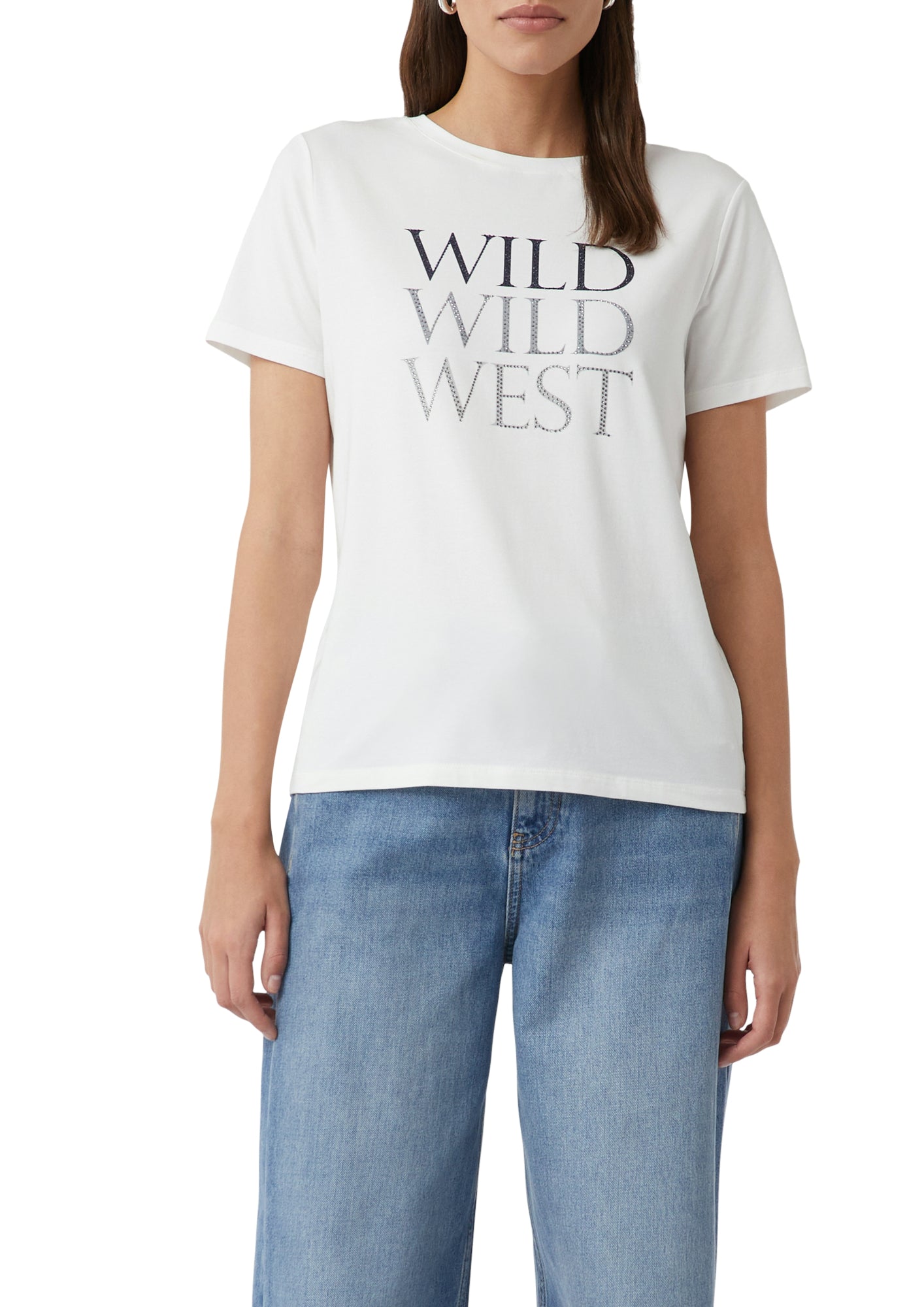 comma T-Shirts  weiß