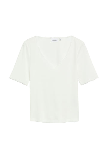 T-Shirt mit Zierborte