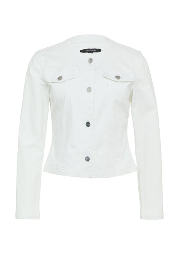 Taillierte Jeansjacke mit Waschung
