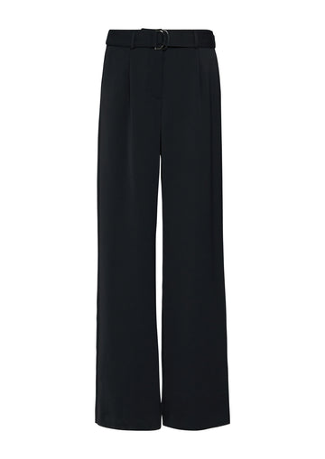 Wide-Leg-Hose mit Bindeband