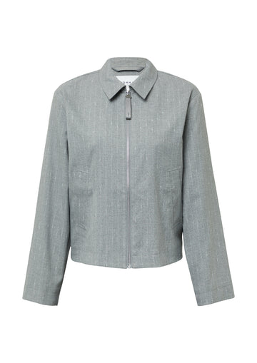 Blousonjacke mit Nadelstreifen