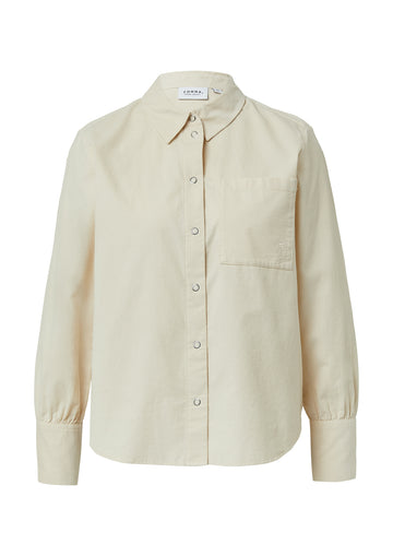 Feincordbluse mit Brusttasche